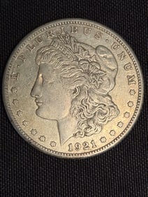 1921-S Morgan Silver Dollar (90% Silver) 1.5"