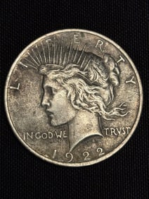 1922 Peace Dollar (90% Silver) 1.5"