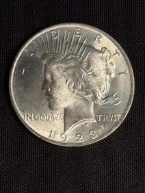 1923 Peace Dollar (90% Silver) 1.5"