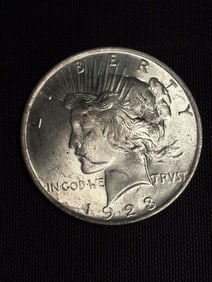 1923 Peace Dollar (90% Silver) 1.5"