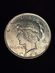 1923 Peace Dollar (90% Silver) 1.5"