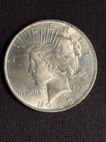 1923 Peace Dollar (90% Silver) 1.5"