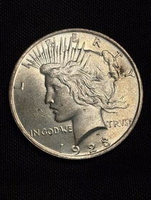 1923 Peace Dollar (90% Silver) 1.5"