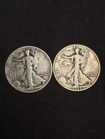 1943S - 1943S Walking Liberty Half Dollars (90% Silver) 1.2"