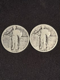 1925 - 1925 Standing Liberty Quarters (90% Silver) 1"