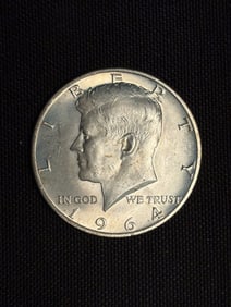 1964 Kennedy Half Dollar (90% Silver) 1.2"