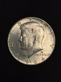 1964 Kennedy Half Dollar (90% Silver) 1.2"