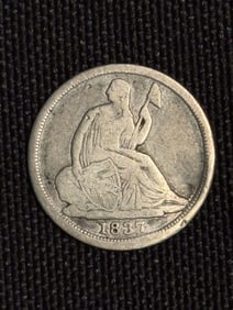1837 Seated Liberty Half Dime (90% Silver) .6"