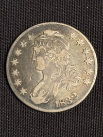 1832 Capped Bust Half Dollar Coin (90% Silver) 1.3"