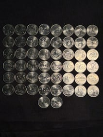 (50) 50 States Quarter Collection .9"