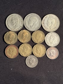 Collection Of Assorted And Silver Great Britain Currency 1"