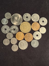 Collection Of Currency From Denmark 1"