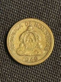 1949 Honduran 1 Centavo De Lempira 1"
