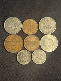 Collection Of Currency From Portugal 1"
