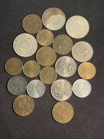 Collection Of French Franc Coins 1"