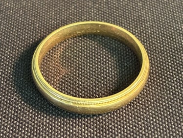 14KT Gold Band (Size 12) (App. 1")