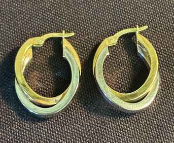 14KT Gold Turkish Earrings (App. 1")