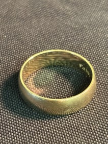 14K Yellow Gold Band (Size 8.75) (App. 1")