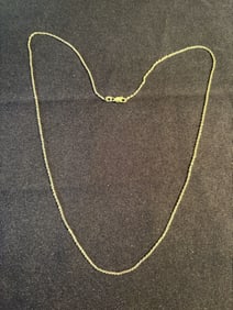 14KT Gold South African Chain Necklace 20"