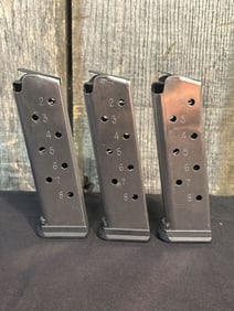 Three (3) 45acp Magazines for 1911 6"