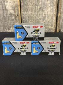 Three (3) Aguila .22 Colibri Long Rifle Ammo (App. 2")
