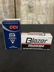 CCI .22LR and Blazer .22LR Ammos (App. 2")