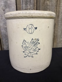 Western Stoneware Co #6 Crock 12"X14"