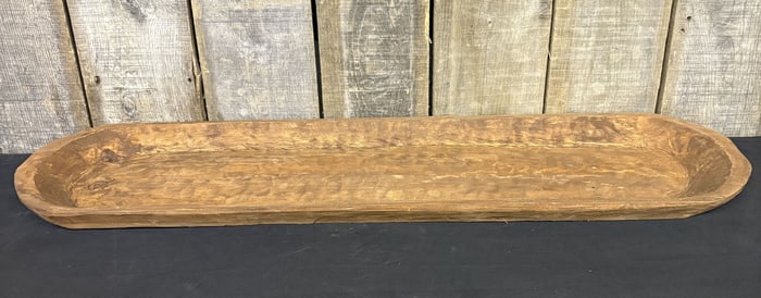 Vintage Long Dough Bowl 12"X44"