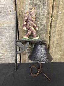 Sasquatch Cast Iron Farm Bell 5"X8"X14"