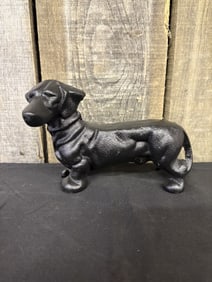 Cast Iron Dachshund Door Stop 4"X6"X5"