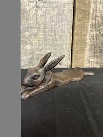 Cast Iron Rabbit Door Stop 3"X8"X2"