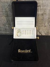 GemOro Halo Engagement Ring With Selection Of Untested Diamond Solitares 4"X6"