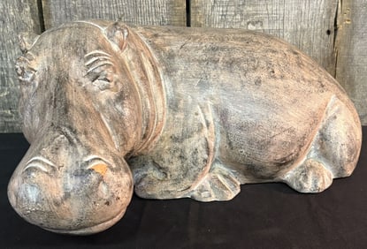 Large Hippo Cast 7"X13"