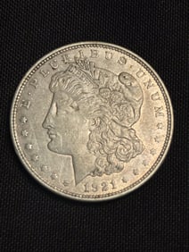 1921 Morgan Silver Dollar (90% Silver) 1.5"