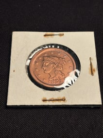 1853 Braided Hair Liberty Head Large Cent (App. 1")