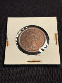 1853 Braided Hair Liberty Head Large Cent (App. 1")
