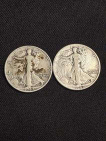 1942S - 1942 Walking Liberty Half Dollars (90% Silver) (App. 1")