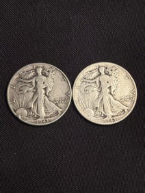 1943 - 1943 Walking Liberty Half Dollars (90% Silver) (App. 1")