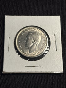 1943-S Australian Shilling Coin (92.5% Silver) (App. 1")