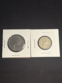 United Kingdom Shilling - Pound Coins (App. 1")