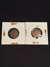 Pair Of 1863 Commemorative And Advertising Coins (App. 1")