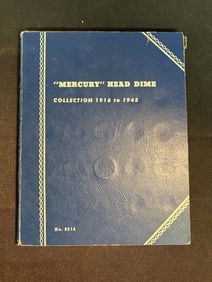 Mercury Head Silver Dime Collection 1916-1945 (Not Complete) (6"X7")