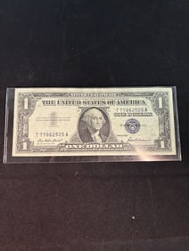 Series 1957 $1 Silver Certificate 2.5"X6"