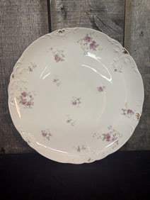 J.P.L France J Pouyat Limoges Rose Dish 13"