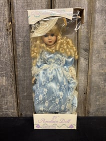 Victorian Beauty 20" Porcelain Doll 8"X20"