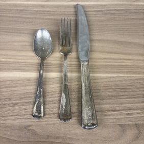 Vintage L-N Railroad Utensil Set 10"