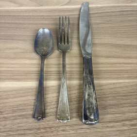 Vintage L-N Railroad Utensil Set 10"