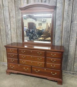 Pennsylvania House Cherry Dresser With Mirror 18"X62"X76"