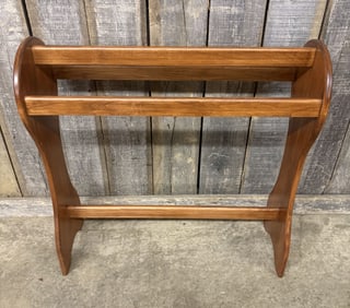 Solid Wood Quilt Or Blanket Rack 11"X34"X35"