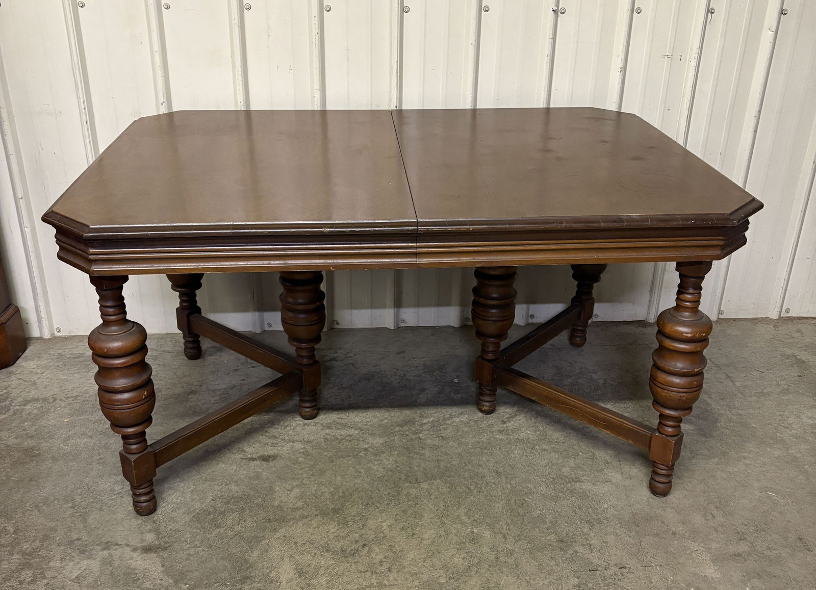 Jacobean Style Walnut Dining Table 39"X58"X31" (1 of 4)